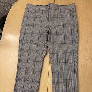 Banana Republic Sloan Grey Plaid Pant